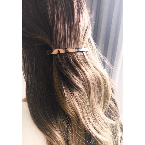 “Anna” Tortoise Shell Chic Hair Barrette Pin/Clip - Picture 6 of 6